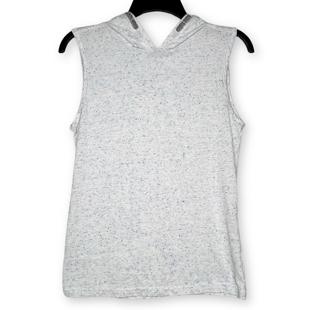 Red Camel Boys Gray Blue Marl Sleeveless Hooded Shirt Tank Top Large L